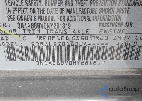 2022 Nissan Sentra S Xtronic Cvt из США, поврежденный, VIN 3N1AB8BV0NY281819